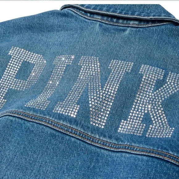 💎💎VS PINK BLING JEAN JACKET 💎💎 - Picture 3 of 8